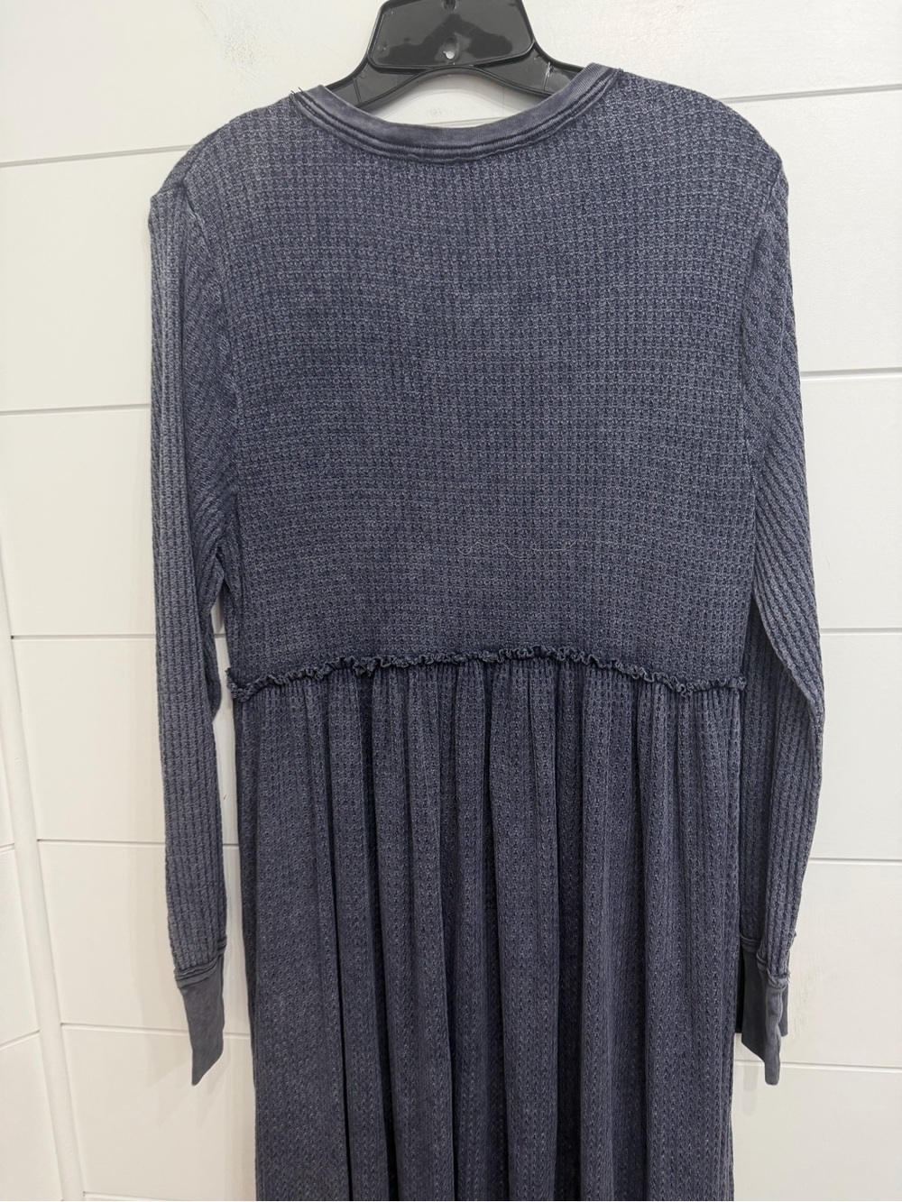 Free People Marissa Henley Waffle Knit Maxi Dress Size Small 8002 - Picture 6 of 13